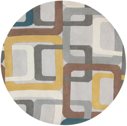 Forum 117 inch Dark Blue Rug in 10 Ft Round, Round