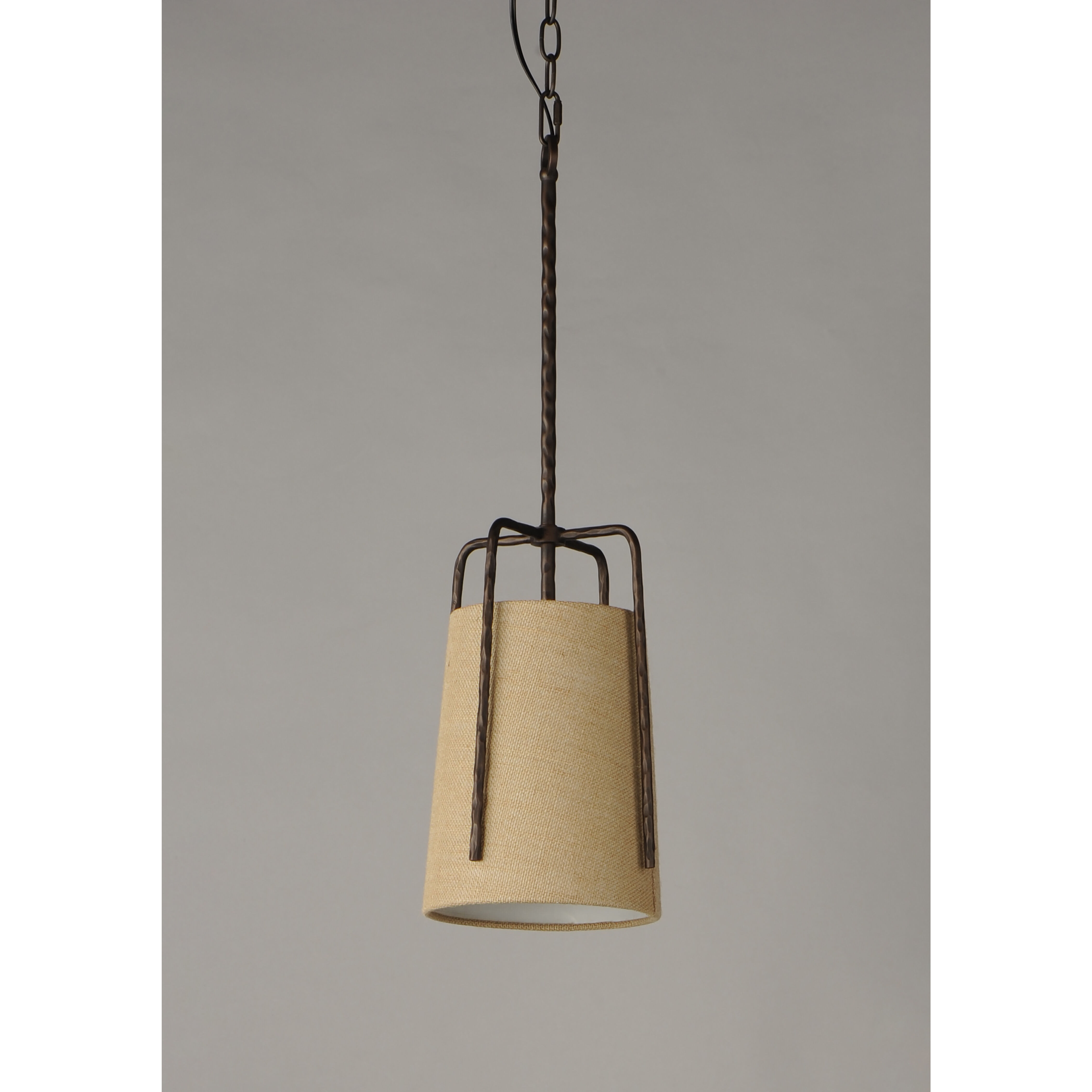 Pitchfork 1 Light 9 inch Oil Rubbed Bronze Single Pendant Ceiling Light