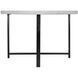 Anita 47.2 inch White Wash/Black Dining Table