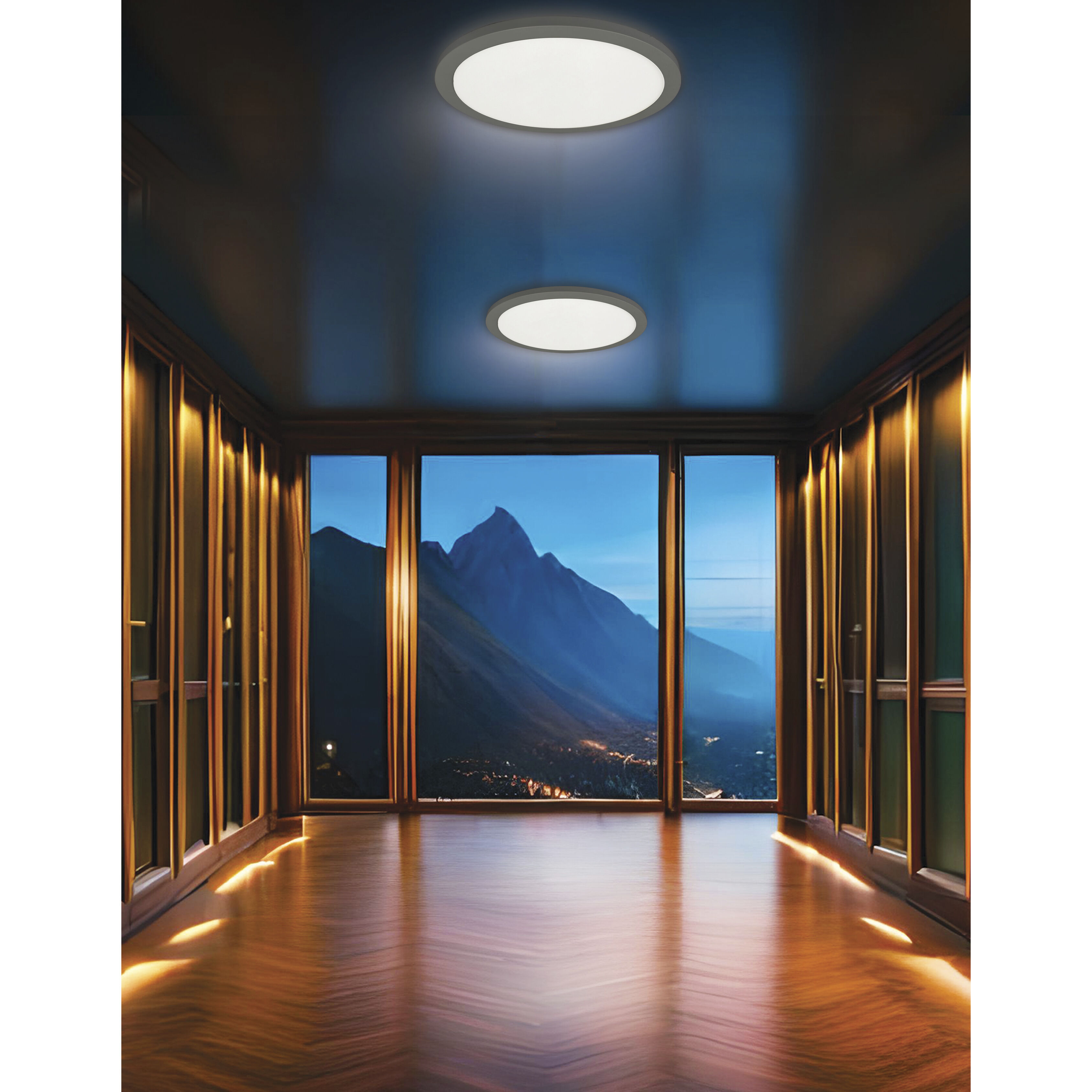 Franchesa LED 16 inch Matte Black Flush Mount Ceiling Light