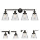 Cone 4 Light 33.5 inch Oil Rubbed Bronze Bath Vanity Light Wall Light