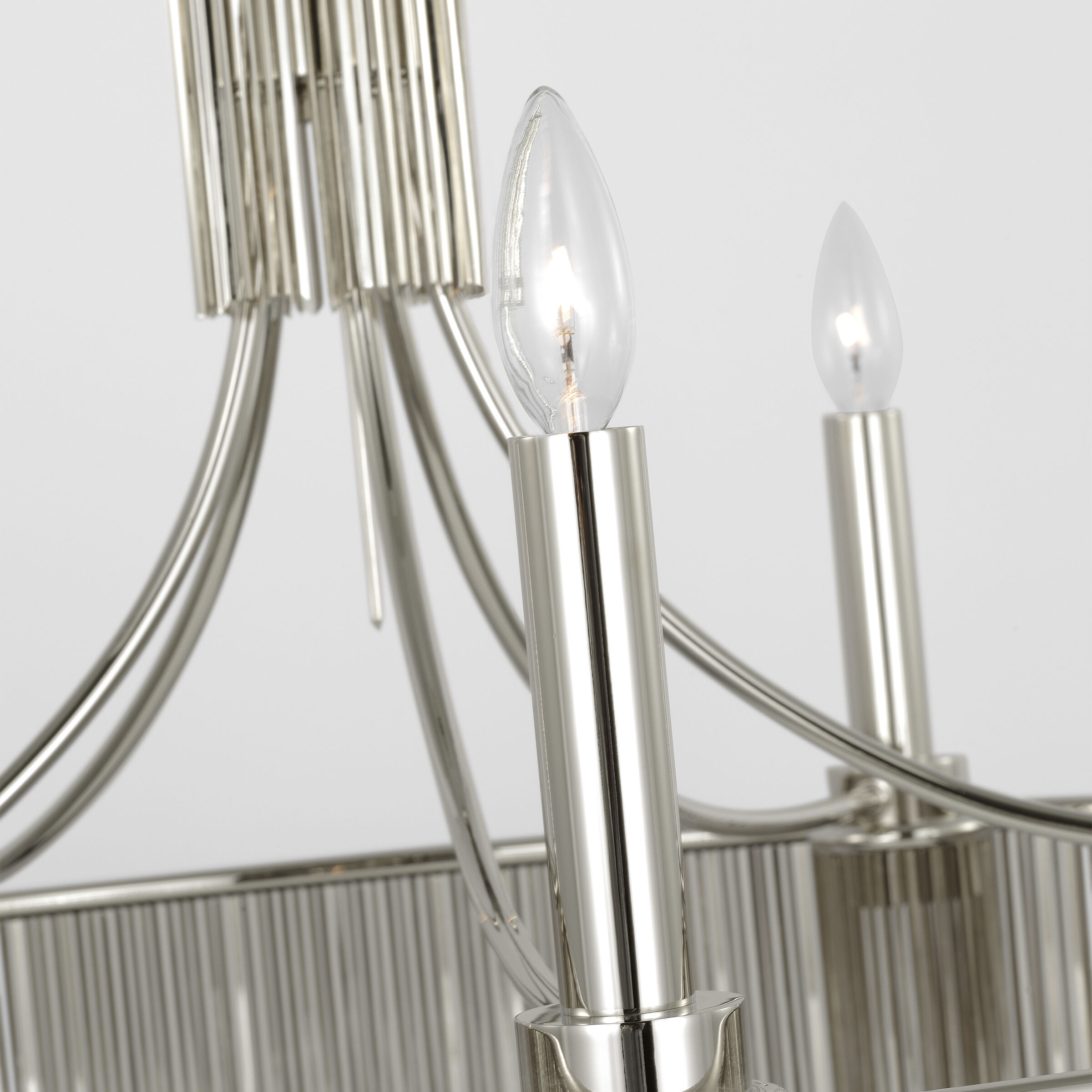 Fisher Weisman Sutton LED 34.25 inch Polished Nickel Chandelier Ceiling Light