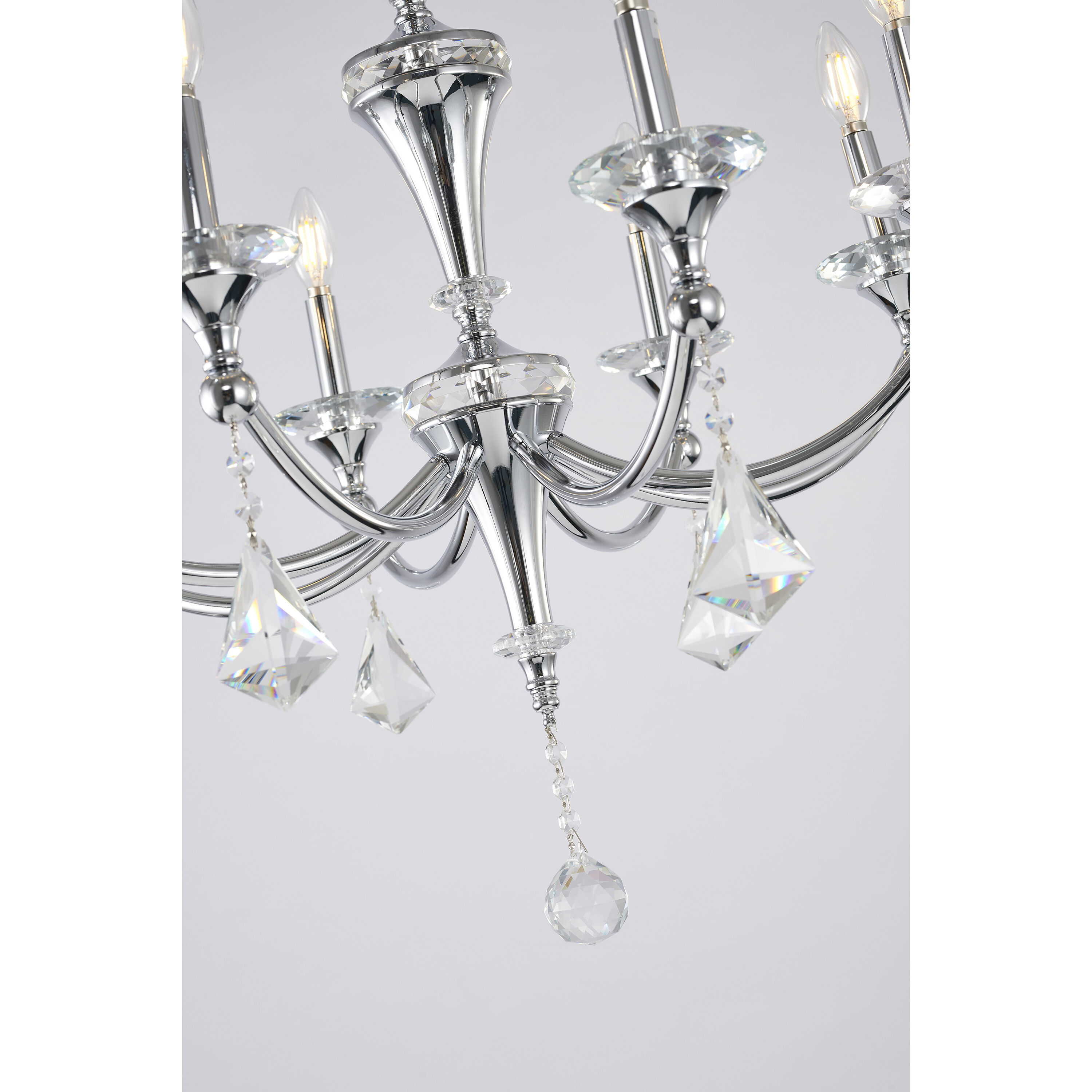 Canada 8 Light 27 inch Chrome Chandelier Ceiling Light