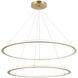 Victoria LED 40 inch Brushed Gold Pendant Ceiling Light