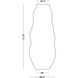 Maya 21.25 X 4 inch Vase, Large