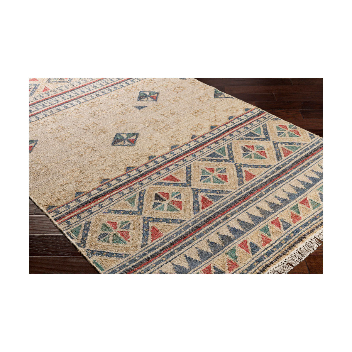 Lenora 120 X 96 inch Neutral and Brown Area Rug, Jute