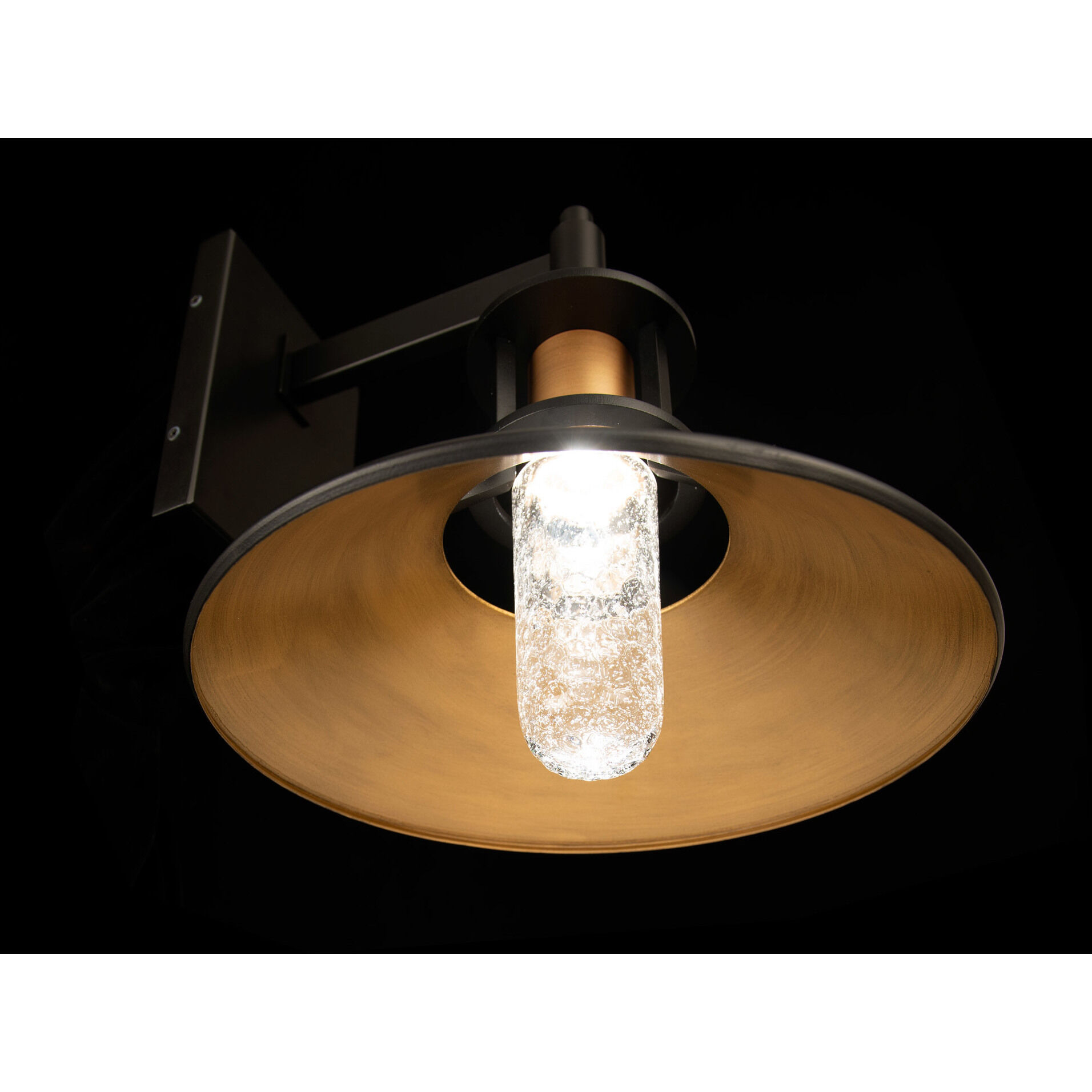 Sleepless LED 11.25 inch Black Aged Brass Outdoor Wall Light, dweLED