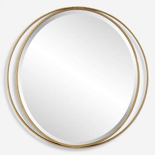 Rhodes 36 X 36 inch Antiqued Metallic Gold Leaf Mirror