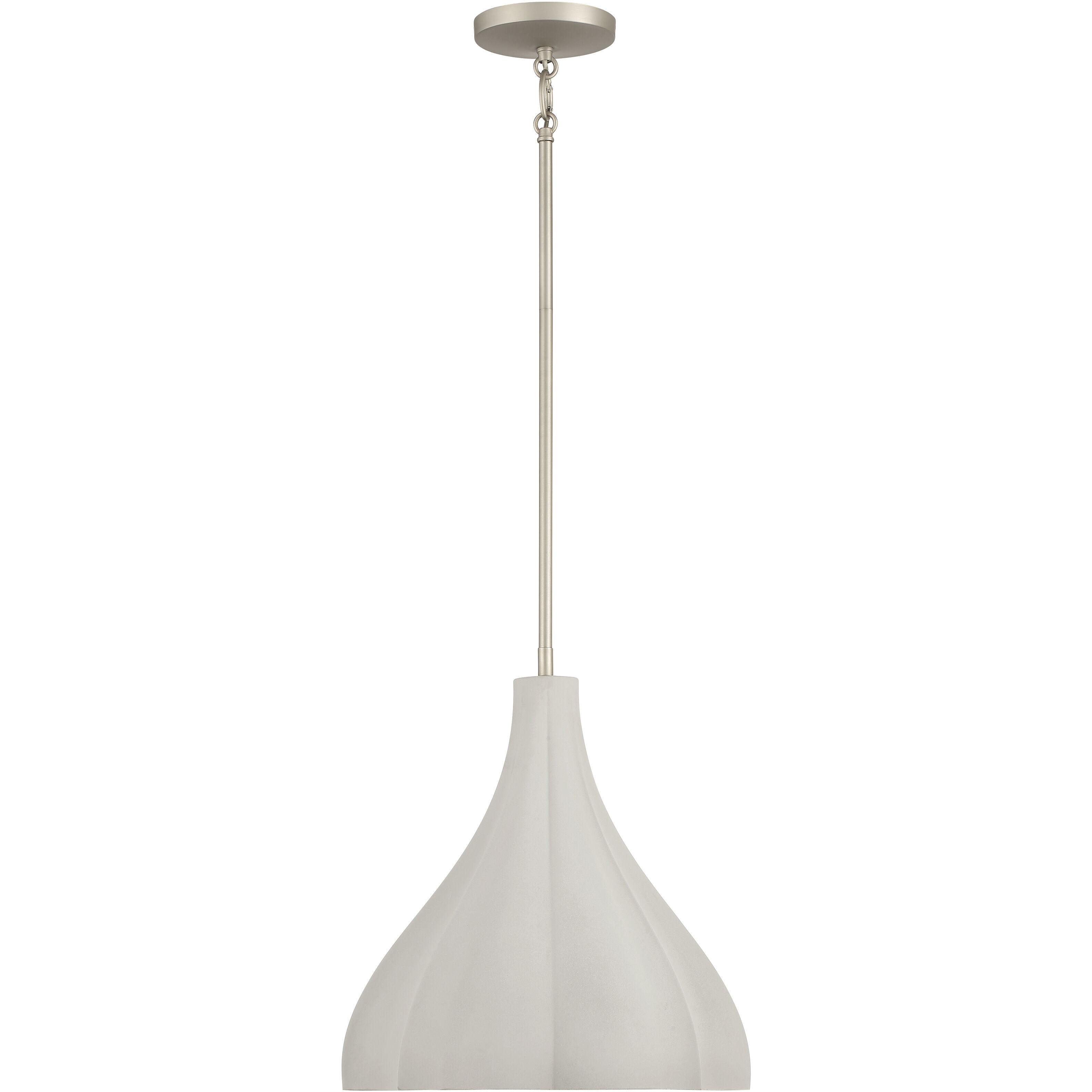 Sima 1 Light 12.25 inch Burnished Nickel Pendant Ceiling Light