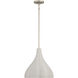 Sima 1 Light 12.25 inch Burnished Nickel Pendant Ceiling Light