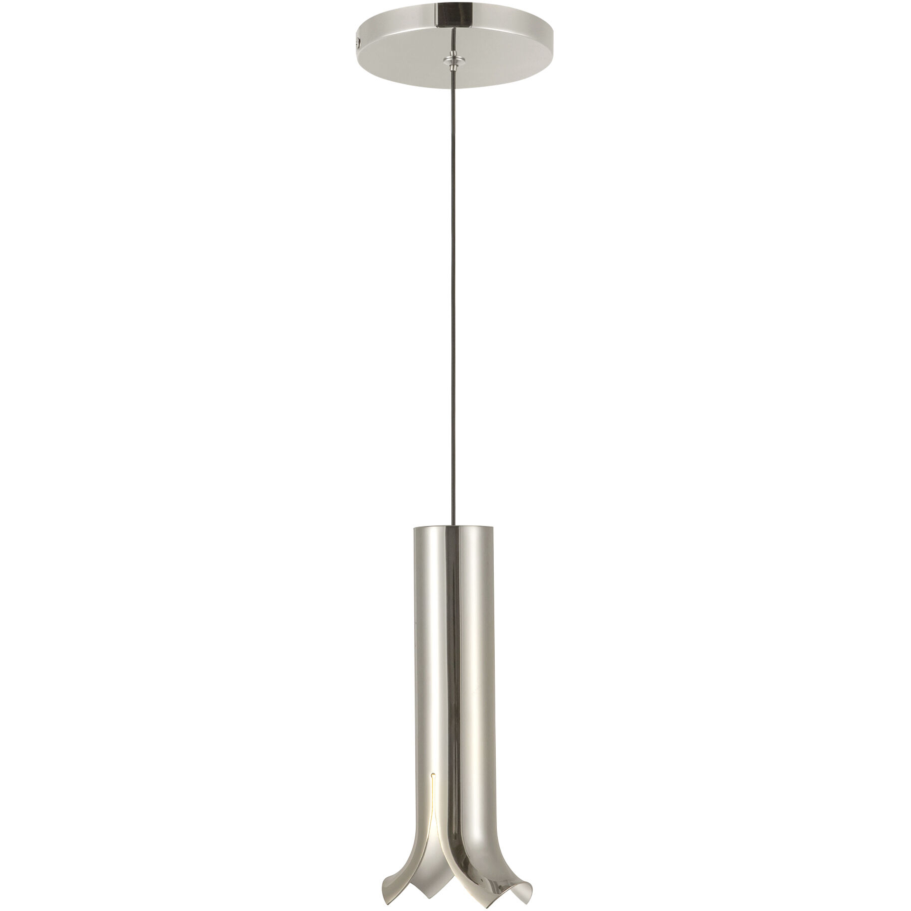 Husk LED 2 inch Polished Nickel Pendant Ceiling Light