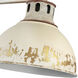 Kinsley 4 Light 39.38 inch Aged Galvanized Steel Bath Vanity Light Wall Light in Antique Ivory