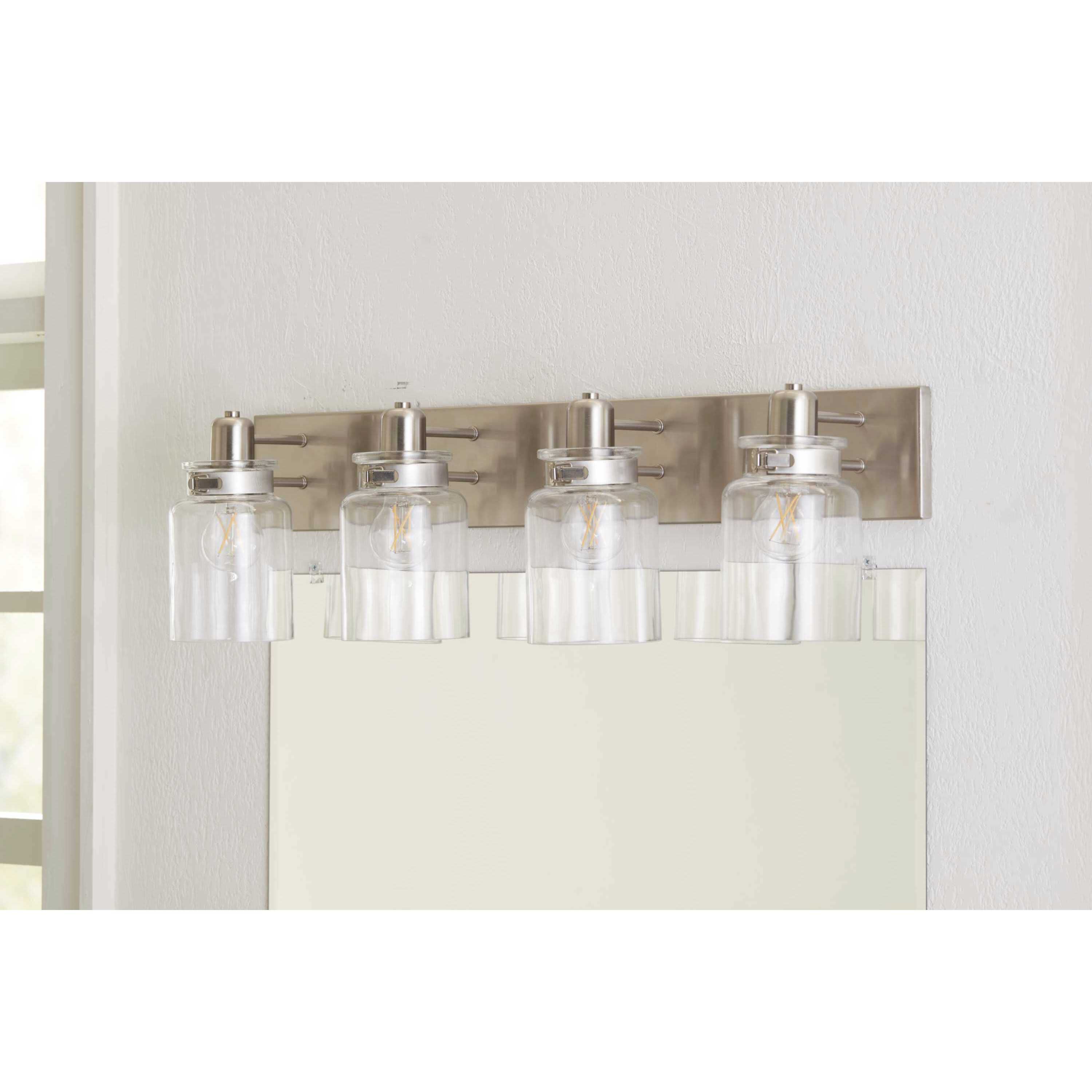 Calhoun 4 Light 30 inch Brushed Nickel Bath Vanity Wall Light