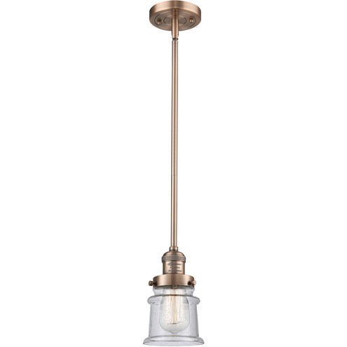 Franklin Restoration Canton 1 Light 6.5 inch Antique Copper Mini Pendant Ceiling Light in Incandescent, Seedy, Franklin Restoration
