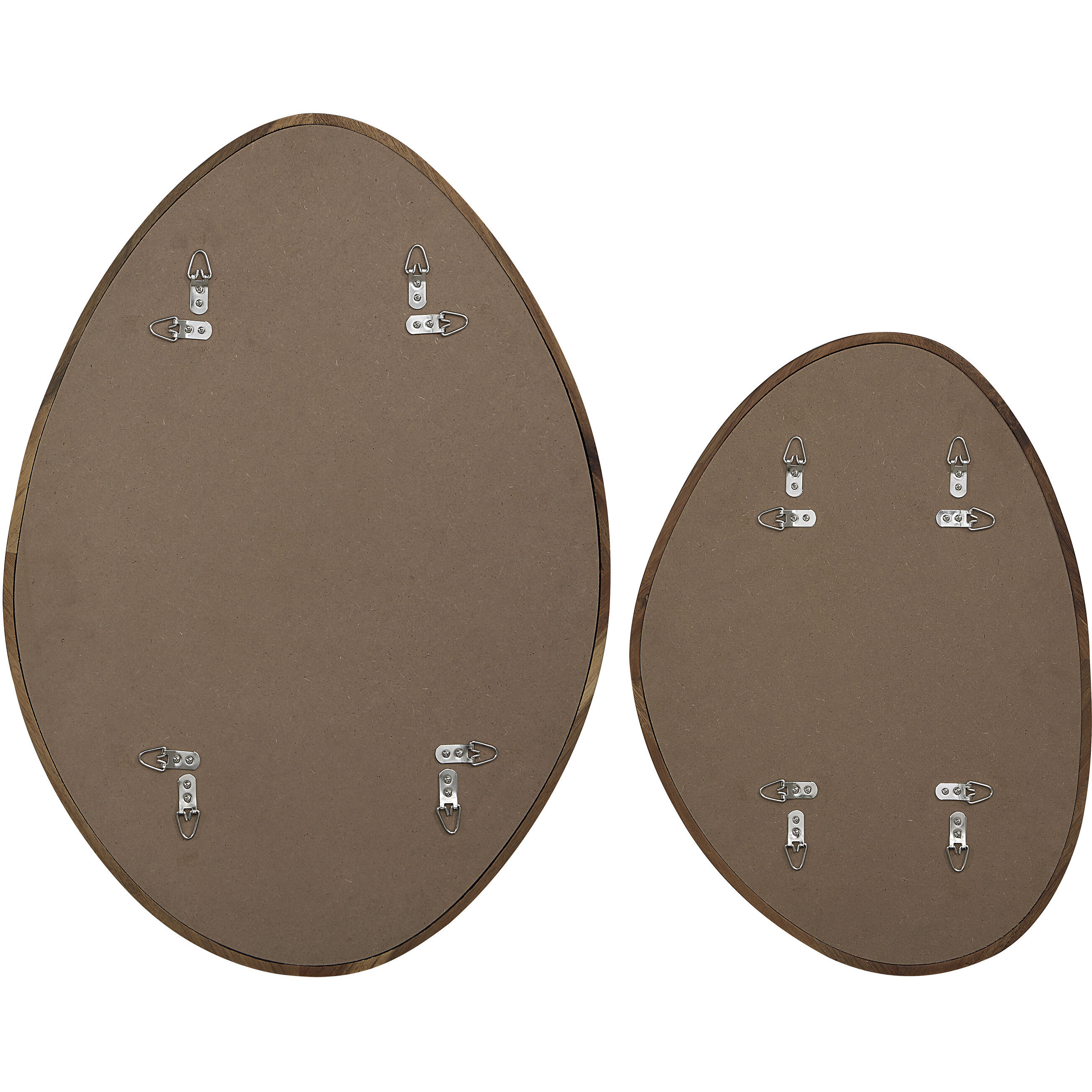 Tivoli 24 X 18 inch Walnut Wall Mirrors, Set of 2