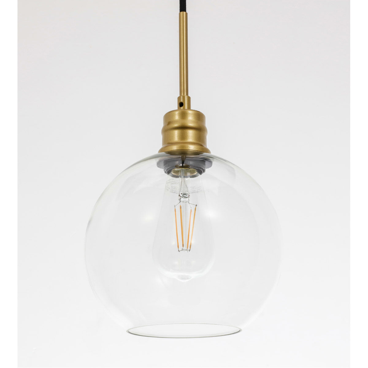 Emett 1 Light 8 inch Brass Pendant Ceiling Light