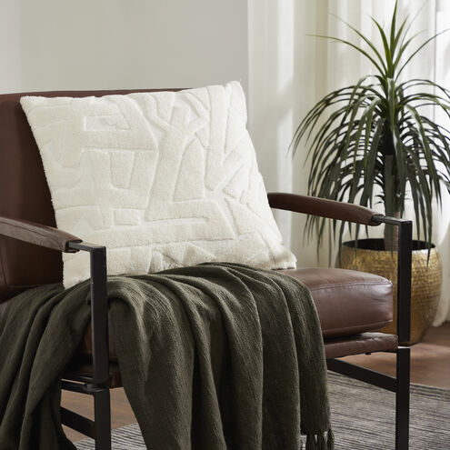 Merano 20 inch Ivory Indoor Pillow