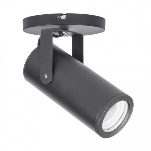 Silo LED 4.5 inch Black Flush Mount Ceiling Light in 3500K