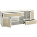 Clearwater 68 X 18 inch Shoji White with Natural and Clear Credenza
