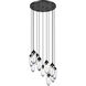 Arden 11 Light 24 inch Matte Black Chandelier Ceiling Light