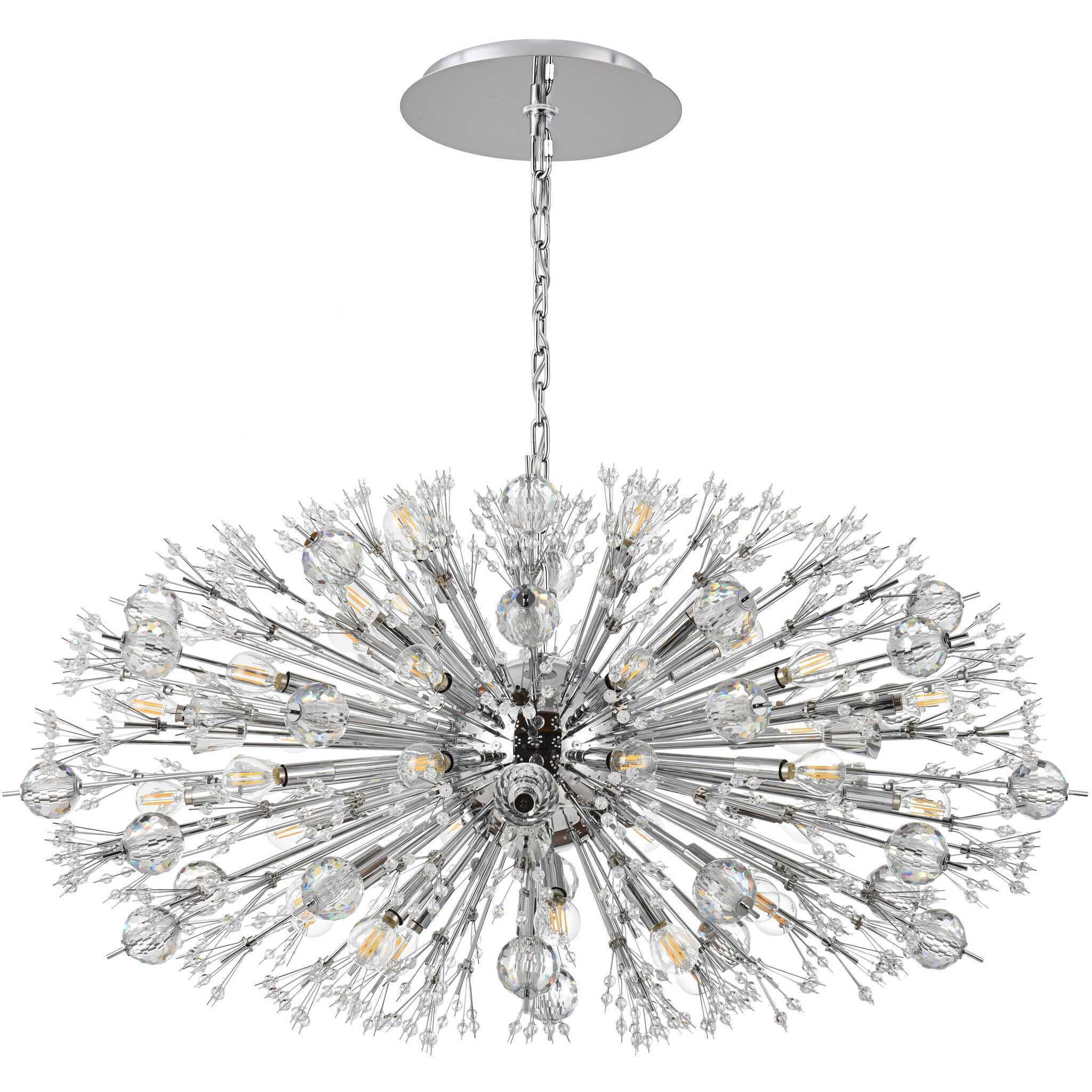Vera 38 Light 23 inch Chrome Pendant Ceiling Light