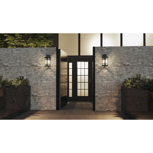 Quincy 1 Light 13 inch Earth Black Outdoor Wall Lantern, Medium