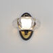 Amulet LED 8.5 inch Black and Natural Aged Brass Wall Sconce Wall Light