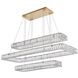 Monroe 3 Light 50 inch Gold Pendant Ceiling Light