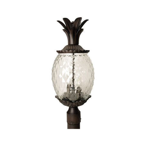 Lanai 3 Light 22 inch Black Coral Exterior Post Mount