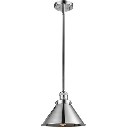 Franklin Restoration Briarcliff 1 Light 10 inch Polished Chrome Mini Pendant Ceiling Light in Incandescent, Franklin Restoration