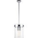 Zale 3 Light 11 inch Chrome Pendant Ceiling Light