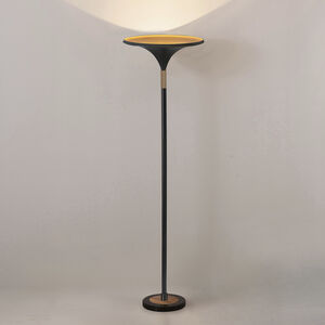 Lodi 72 inch 14.00 watt Matte Black Torchiere Portable Light