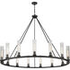 Beau 15 Light 60 inch Bronze Chandelier Ceiling Light