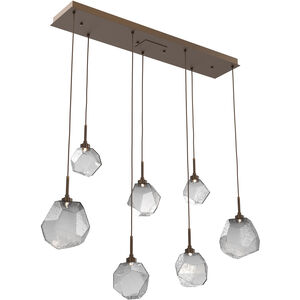Gem LED 46.7 inch Flat Bronze Linear Pendant Ceiling Light in 3000K LED, Smoke, Multi-Port