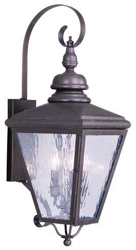 Cambridge 3 Light 29 inch Bronze Outdoor Wall Lantern