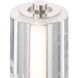 Crystallo LED 7.13 inch Polished Nickel Table Lamp Portable Light