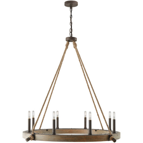 Tybee 8 Light 38 inch Nordic Grey Chandelier Ceiling Light