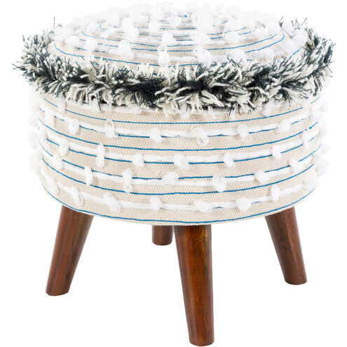 Snow 16 inch White Storage Stool