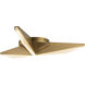 Tachi LED 18.13 inch Vintage Brass Flush Mount Ceiling Light