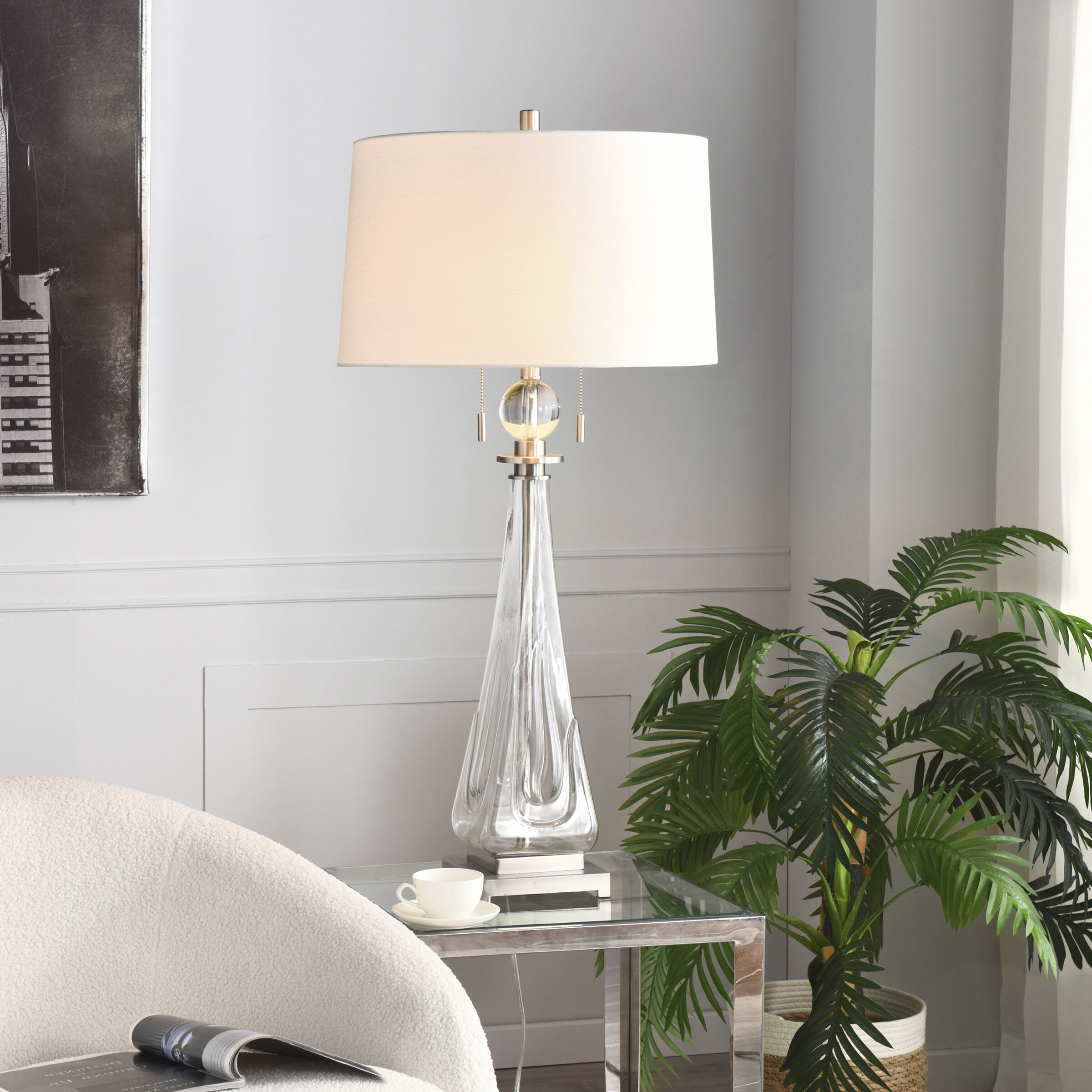 Daydream 38.75 inch 60.00 watt Clear Table Lamp Portable Light