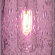 Juni 16 1 Light Satin Nickel Pendant Ceiling Light in Plum Bubble Glass