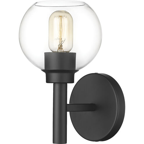 Sutton 1 Light 6 inch Matte Black Wall Sconce Wall Light