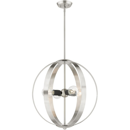 Modesto 4 Light 20 inch Brushed Nickel Chandelier Ceiling Light