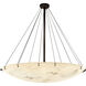 Lumenaria LED 72 inch Dark Bronze Pendant Bowl with Finial Ceiling Light in 12000 Lm LED, Pair of Cylinders