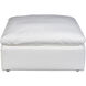 Terra Condo 19 inch White Ottoman