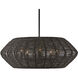 Lisa McDennon Luca 5 Light 28 inch Black Indoor Chandelier Ceiling Light, Convertible to Semi-Flush