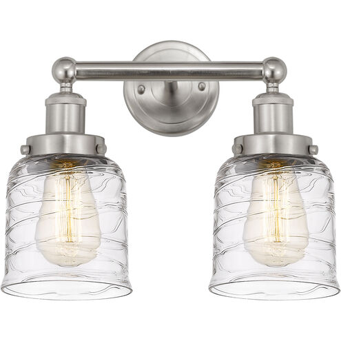 Bell 2 Light 15.5 inch Brushed Satin Nickel Bath Vanity Light Wall Light