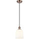 Ballston Bella 1 Light 5.5 inch Antique Copper Cord Hung Mini Pendant Ceiling Light