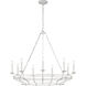 C&M by Chapman & Myers Brighton 9 Light 41.5 inch Aged Pewter Chandelier Ceiling Light