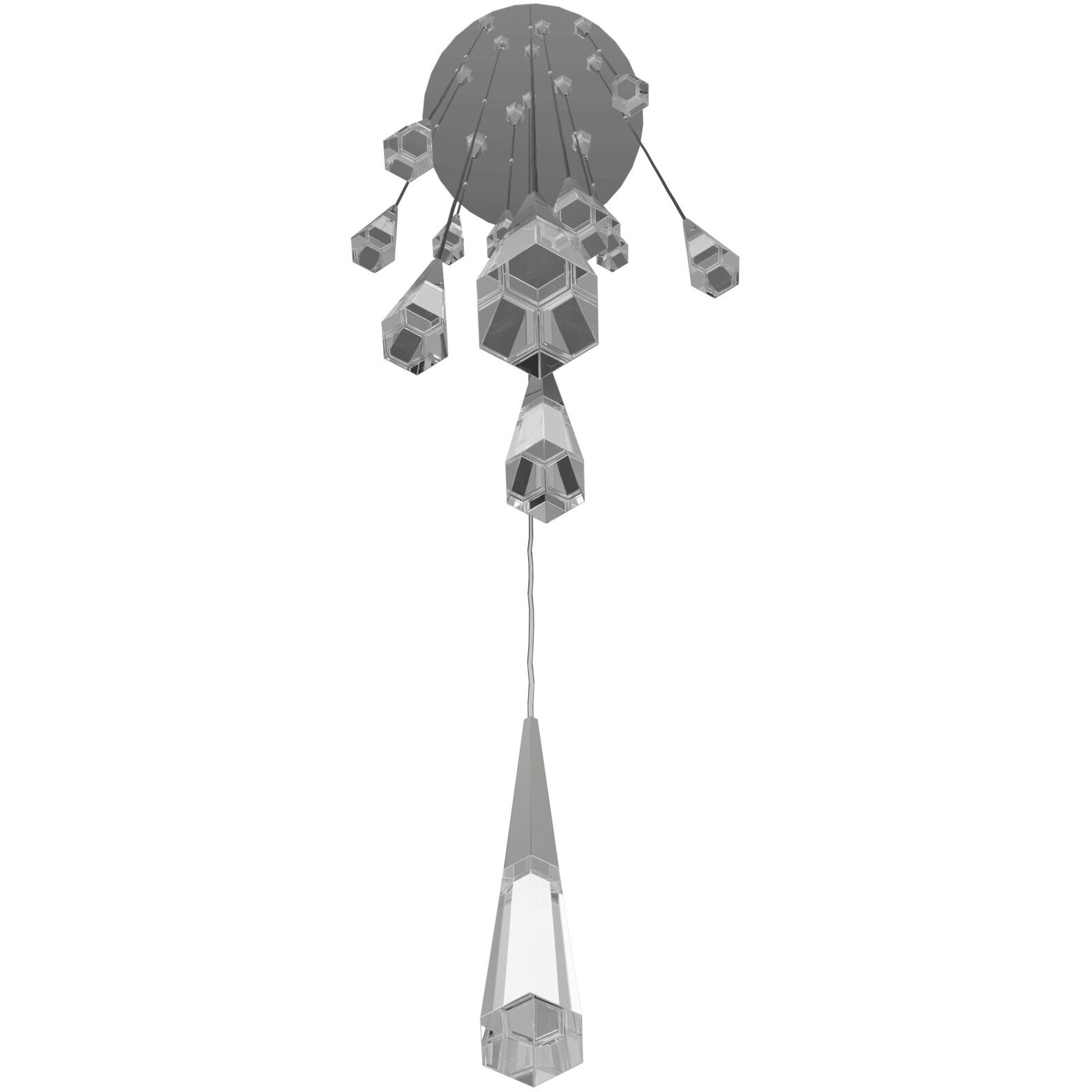 Avalon LED 22 inch Polished Chrome Multi Port Pendant Ceiling Light